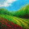 Blumenfeld-Acrylbild-Landschaft-Malerei-Wien