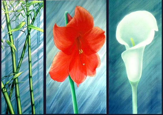 Pflanzenbilder-Malerei-Blumen