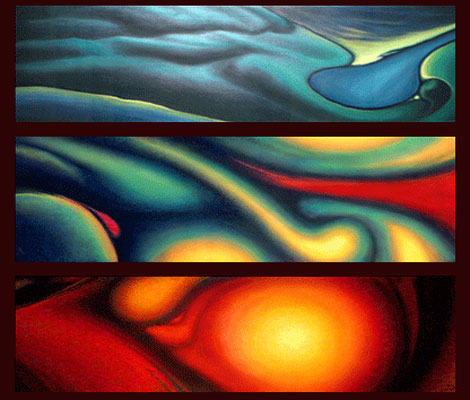 abstrakte Malerei, bunt