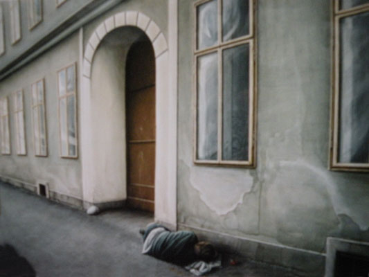 Acrylmalerei-Stadtansicht-Wien